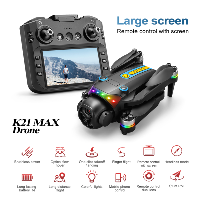 Drone Gimbal Brushless - Drone Aéreo Elétrico para Exterior com