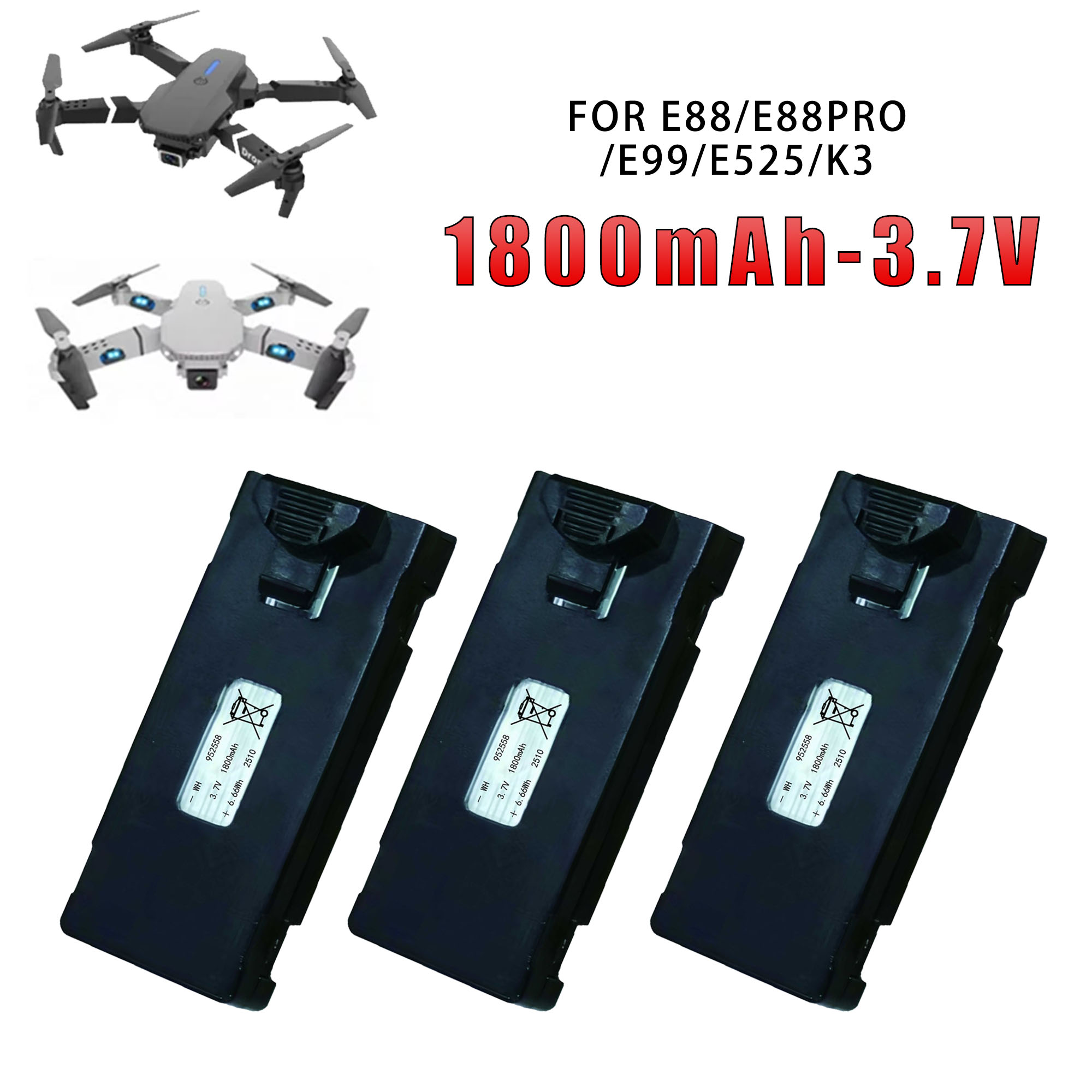 Bateria Universal Original de  - Eachine Drone E58 avaliação e preço